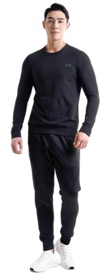 남성 UA RUSH&trade; HeatGear&reg; 심리스 크루 image number 2