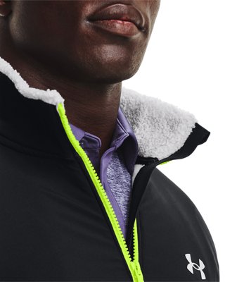 남성 UA 스웨터플리스 파일 풀 집 image number 3