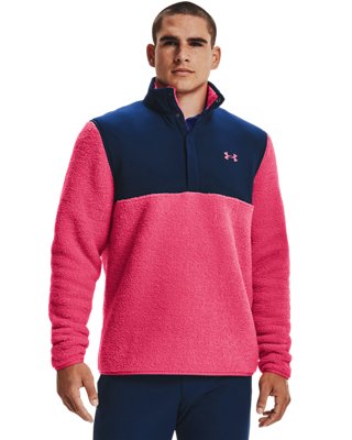 under armour jacket men pink