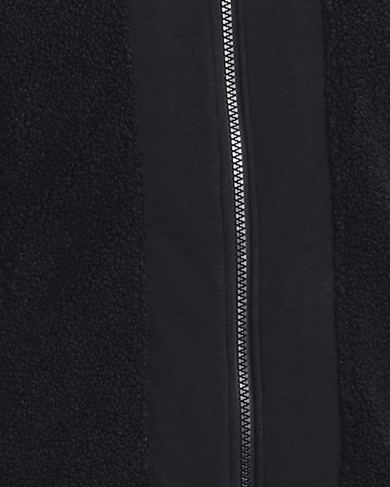 Herren UA Rival Fleece Alma Mater-Bomberjacke, Black, pdpMainDesktop image number 0