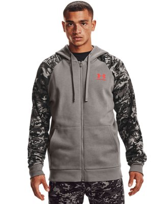 Men's UA Rival Fleece Camo Script Full-Zip | Under Armour ID