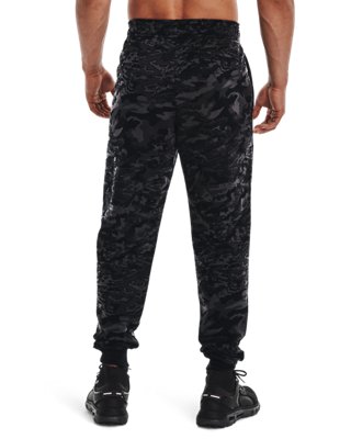 camo joggers black