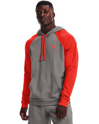 felpa under armour rossa uomo