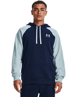 남성 UA 라이벌 플리스 컬러블록 후디