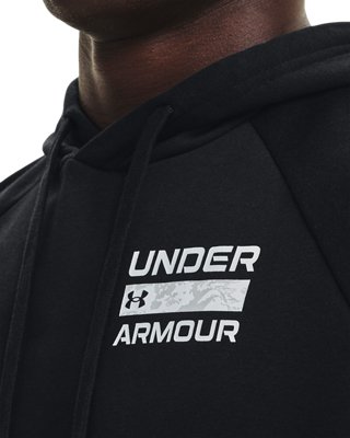 Men's UA Rival Fleece Signature Short Sleeve Hoodie image number 3