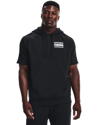 Men's UA Rival Fleece Signature Short Sleeve Hoodie image number 0