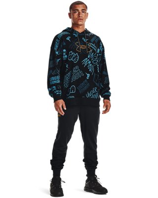 男士UA Rival Terry Scribble長褲 image number 2