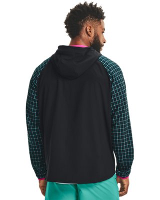 Chamarra UA Woven Geo para Hombre, Black, pdpMainDesktop image number 2