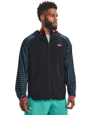 Chamarra UA Woven Geo para Hombre, Black, pdpMainDesktop image number 1