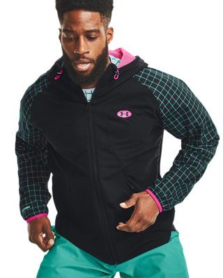 Chamarra UA Woven Geo para Hombre, Black, pdpMainDesktop image number 0