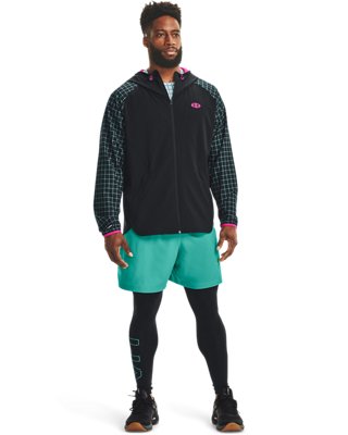 Chamarra UA Woven Geo para Hombre, Black, pdpMainDesktop image number 3