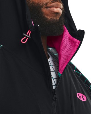 Chamarra UA Woven Geo para Hombre, Black, pdpMainDesktop image number 5