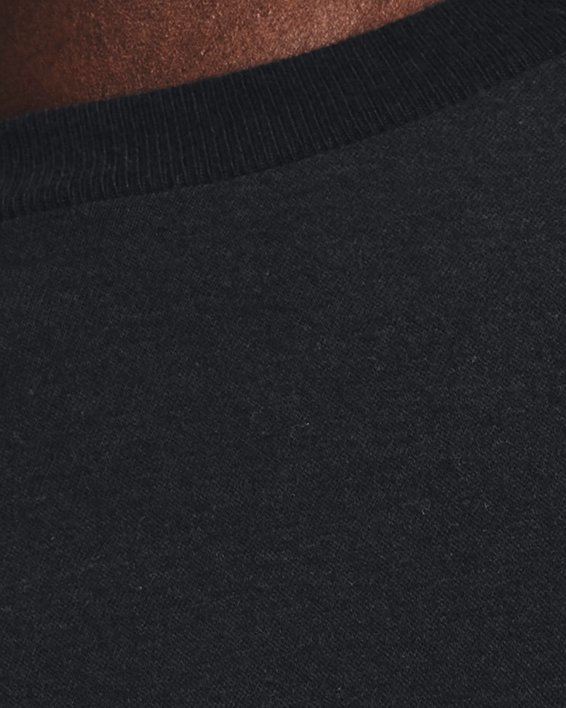 Men's UA ABC Camo Fill Wordmark Short Sleeve, Black, pdpMainDesktop image number 3