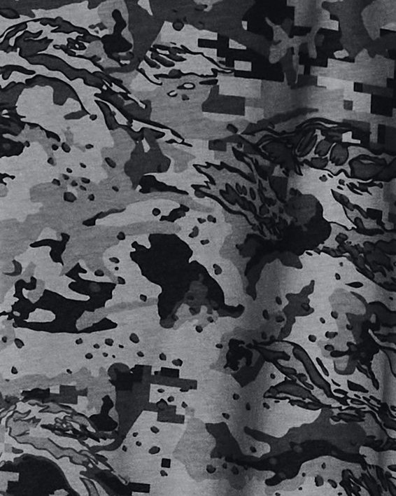 Men's UA ABC Camo Long Sleeve in Black image number 1