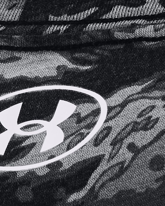 Men's UA ABC Camo Long Sleeve in Black image number 3