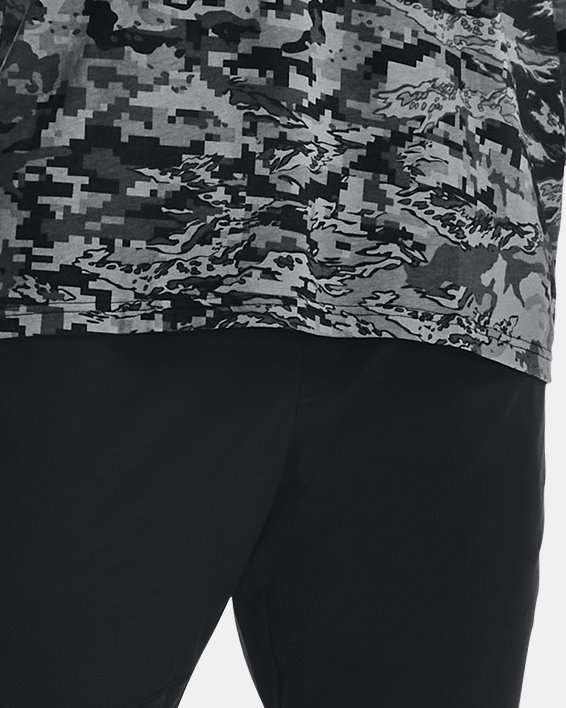 Men's UA ABC Camo Long Sleeve in Black image number 2