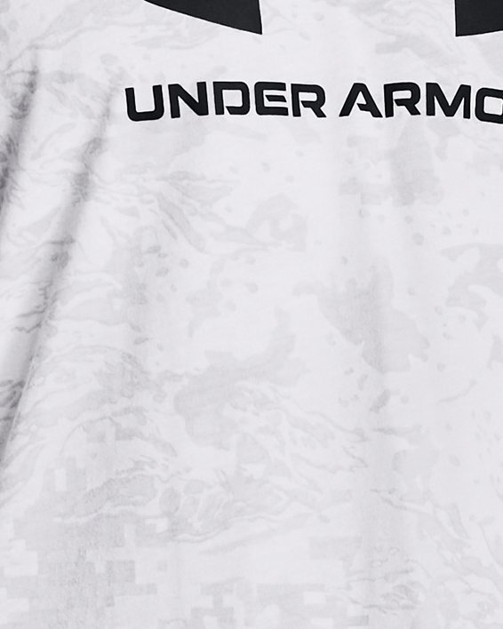 Men's UA ABC Camo Long Sleeve in White image number 0