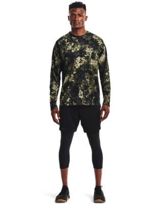 Men's UA Tech™ 2.0 Print Lockup Long Sleeve, Green, pdpMainDesktop image number 0