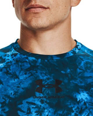 Men's UA Tech™ 2.0 Print Lockup Long Sleeve, Blue, pdpMainDesktop image number 3