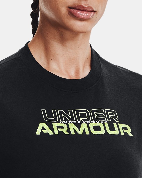 Under Armour Women's UA Oversized Graphic Short Sleeve T-Shirt. 6
