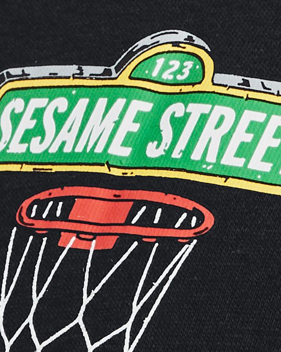 Men's Curry Sesame Street Graphic T-Shirt, Black, pdpMainDesktop image number 4