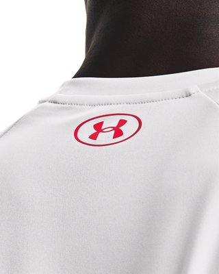 Men's UA Velocity 21230 T-Shirt, Gray, pdpMainDesktop image number 3