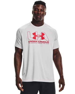 Men's UA Velocity 21230 T-Shirt, Gray, pdpMainDesktop image number 0