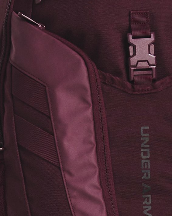 UA Hustle Pro Backpack in Maroon image number 6