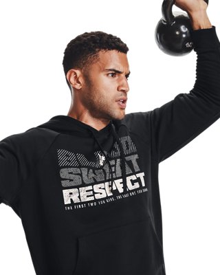 Sudadera con Capucha de Tejido Fleece Project Rock Rival para Hombre, Black, pdpMainDesktop image number 4