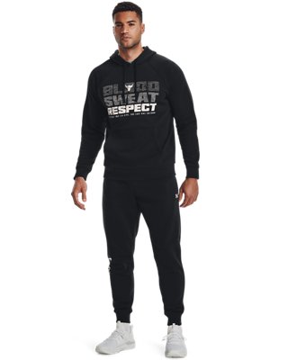 Sudadera con Capucha de Tejido Fleece Project Rock Rival para Hombre, Black, pdpMainDesktop image number 2