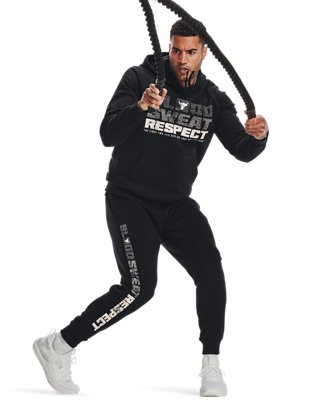 Sudadera con Capucha de Tejido Fleece Project Rock Rival para Hombre, Black, pdpMainDesktop image number 3