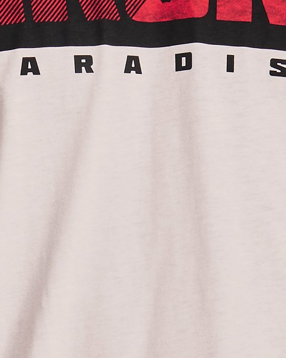 Men's Project Rock Iron Paradise Short Sleeve in White image number 0