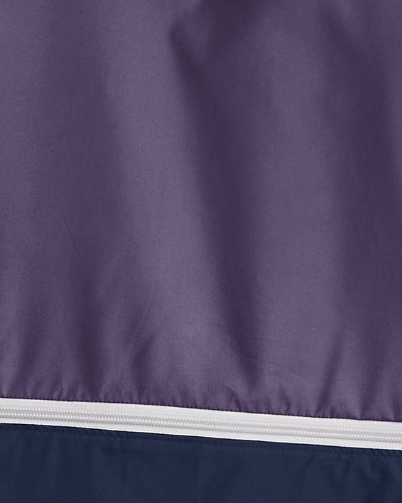 Sweat à capuche et manches courtes entièrement zippé UA Evolution Woven pour homme, Purple, pdpMainDesktop image number 1