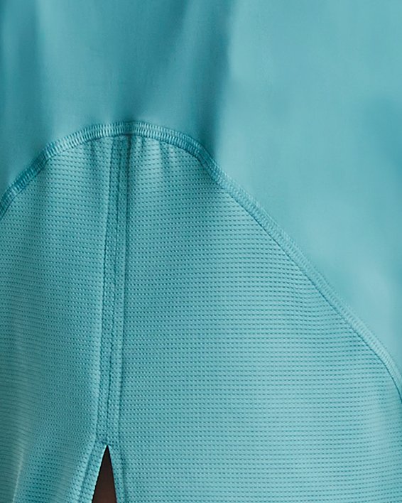 Women's UA Iso-Chill Run Short Sleeve, Blue, pdpMainDesktop image number 2