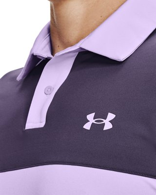 남성 UA 티 투 그린 블록드 폴로 image number 3