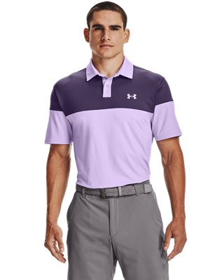 남성 UA 티 투 그린 블록드 폴로 image number 0