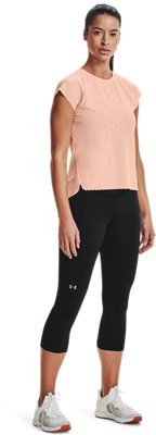 Women's UA RUSH&trade; No-Slip Waistband Capris image number 2