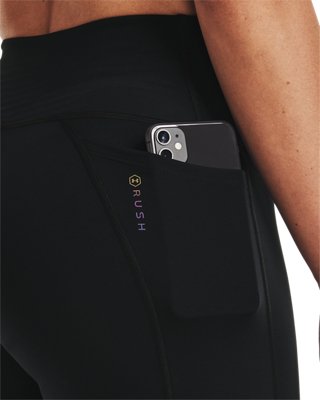 Women's UA RUSH&trade; No-Slip Waistband Capris image number 4