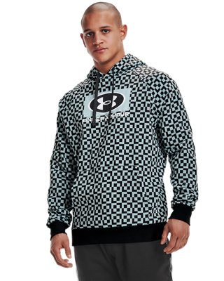 Men's UA Rival Fleece Geo Print Hoodie image number 0