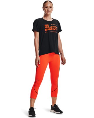 Women's UA RUSH&trade; HeatGear&reg; No-Slip Waistband Pocket Capris image number 4