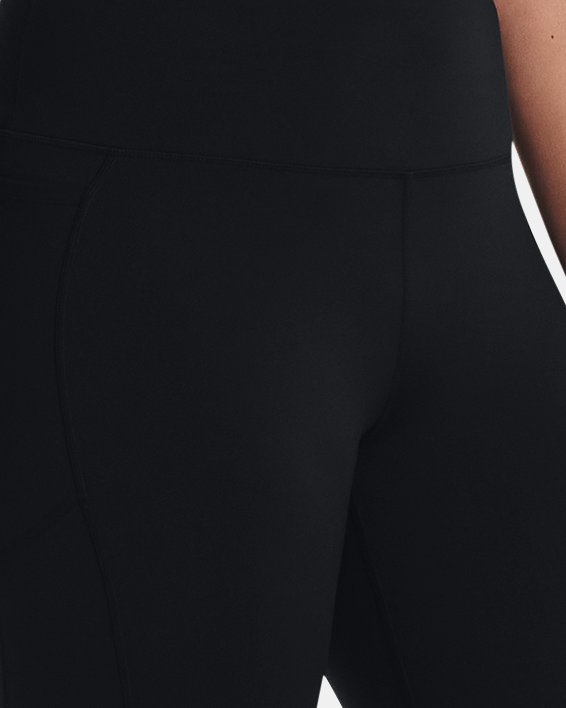 Women's UA RUSH™ HeatGear® No-Slip Waistband Full-Length Leggings in Black image number 2