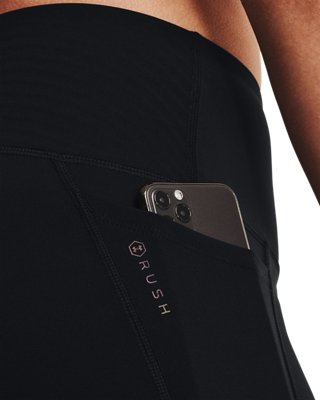 Women's UA RUSH&trade; HeatGear&reg; No-Slip Waistband Full-Length Leggings image number 4