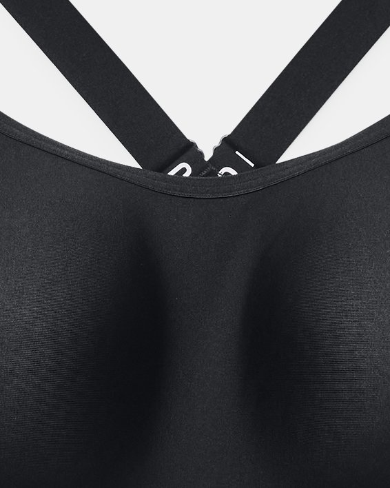 Brassière de sport UA Infinity Mid Covered pour femme, Black, pdpMainDesktop image number 2