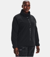 Damen UA RUSH™ Jacke aus Webstoff mit durchgehendem Zip