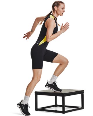 Women's UA RUSH&trade; HeatGear&reg; 80's Pack Short Bodysuit image number 3