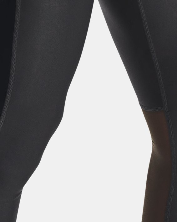 Women's Project Rock HeatGear® No-Slip Waistband Full-Length Leggings, Gray, pdpMainDesktop image number 0
