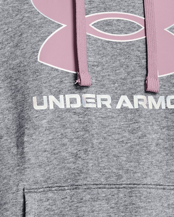 Women's UA Rival Fleece Big Logo Foil Outline Hoodie