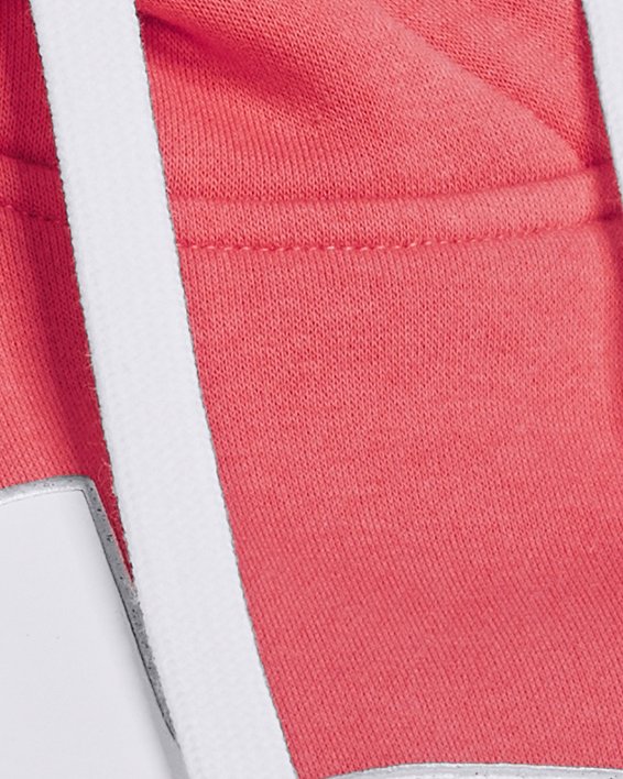Sudadera con capucha UA Rival Fleece Big Logo Foil Outline para Mujer, Pink, pdpMainDesktop image number 3