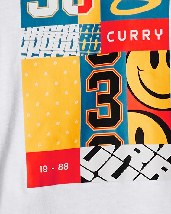 Men's Curry Graphic Short Sleeve T-Shirt in White image number 0