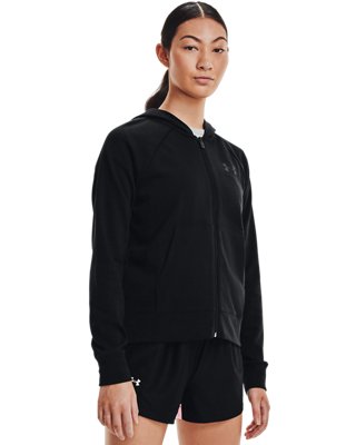 Under Armour Women's UA Rival Terry Full-Zip Hoodie. 1